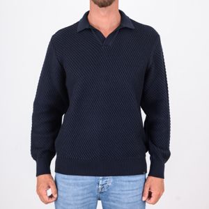 1. Paul&Shark Men's Wool Polo Collar Sweater Blue PAUL & SHARK 15311139