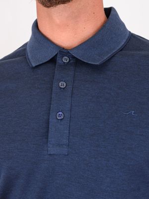 4. Paul&Shark Men's Long-Sleeved Polo Shirt with Contrasting Details Blue PAUL & SHARK 15311705