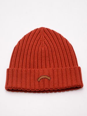 Cappello Paul&Shark da Uomo in Lana con Risvolto e Logo Cucito Mattone PAUL & SHARK