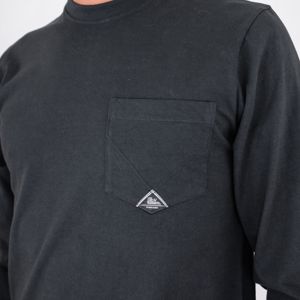 4. T-shirt à manches longues avec poche pour homme de Roy Roger Noir ROY ROGER'S rru689ca160111