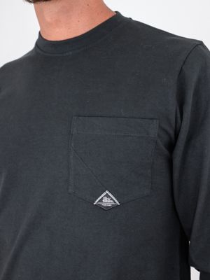 4. Roy Roger's Men's Long-Sleeved T-Shirt with Pocket Black ROY ROGER'S rru689ca160111