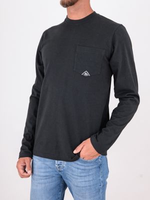 2. Roy Roger's Men's Long-Sleeved T-Shirt with Pocket Black ROY ROGER'S rru689ca160111
