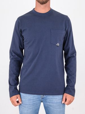 Roy Roger's Men's Long-Sleeved T-Shirt with Pocket Blue ROY ROGER'S