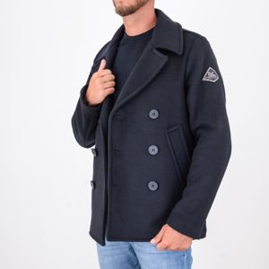 4. Roy Roger's Men's Double-Breasted Wool Short Coat Blue ROY ROGER'S rru90280t706xxxx