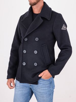 2. Cappotto Corto da Uomo Roy Roger's in Lana a Doppio Petto Blu ROY ROGER'S rru90280t706xxxx