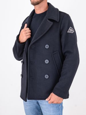 4. Cappotto Corto da Uomo Roy Roger's in Lana a Doppio Petto Blu ROY ROGER'S rru90280t706xxxx