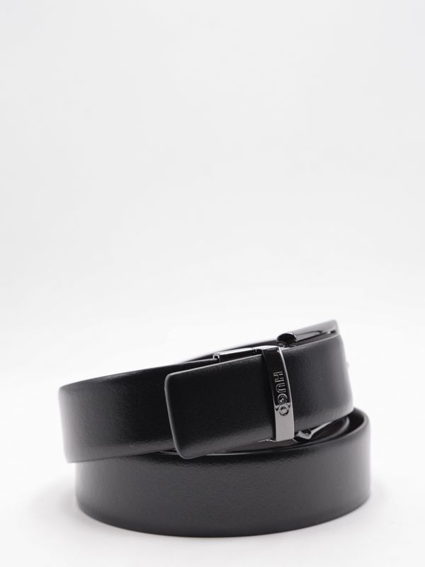 1. Ceinture réversible en cuir HUGO de 3 cm avec finition bronze Noir Marron Hugo 50307803