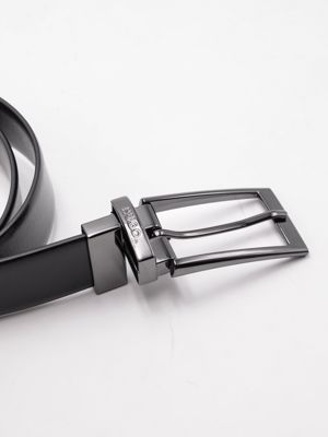 2. Ceinture réversible en cuir HUGO de 3 cm avec finition bronze Noir Marron Hugo 50307803