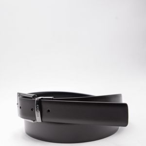 3. Ceinture réversible en cuir HUGO de 3 cm avec finition bronze Noir Marron Hugo 50307803
