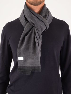 Manuel Ritz men's wool blend scarf Grey MANUEL RITZ