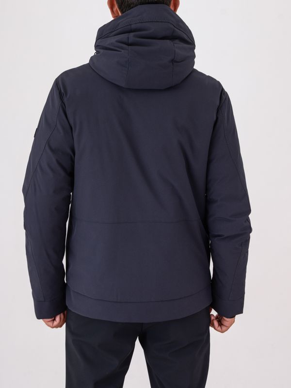 3. Peuterey men's short jacket in stretch canvas with Thermoplume padding Blue Peuterey peu556601192020