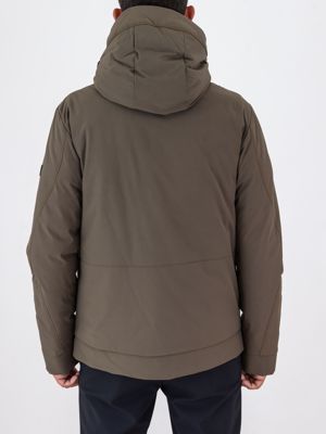 3. Peuterey men's short jacket in stretch canvas with Thermoplume padding Green