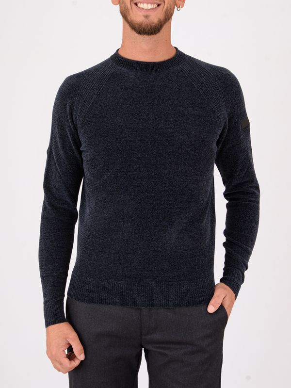 Maglia girocollo uomo RRD Velvet Round Knit Blue Black RRD - Main Image