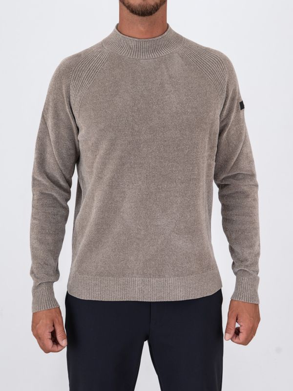 Ciniglia Maglia Collo Alto Uomo Bordeaux MAGLIA COLLO ALTO ZIP IN - Main Image