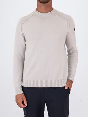 Pull ras du cou en coton uni pour homme RRD Glace RRD