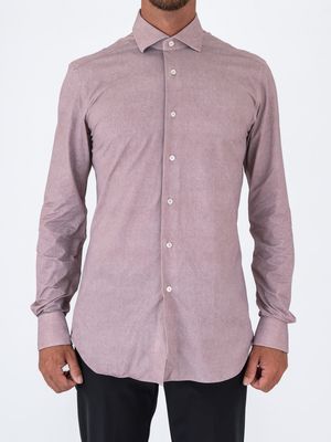 1. Active Xacus men's shirt in technical fabric, Tailor-Slim fit Bordeaux