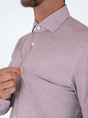 4. Active Xacus men's shirt in technical fabric, Tailor-Slim fit Bordeaux