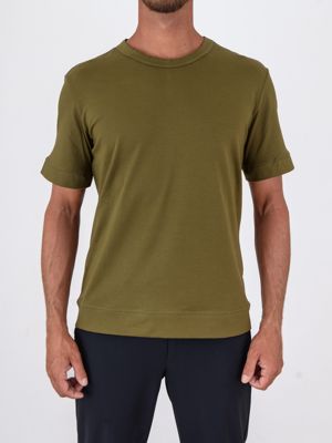 T-Shirt uomo slim fit Paolo Pecora Milano in cotone Verde Paolo Pecora Milano