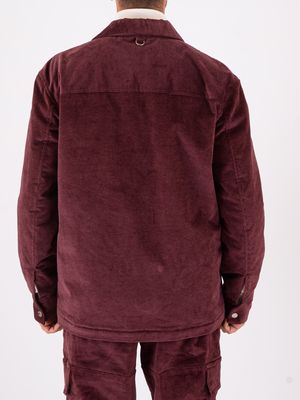 3. Paolo Pecora Milano men's overshirt in velvet-effect cotton blend Bordeaux Paolo Pecora Milano o1410227