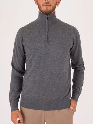 Paolo Pecora Milano men's turtleneck sweater in fine merino wool Grey Paolo Pecora Milano