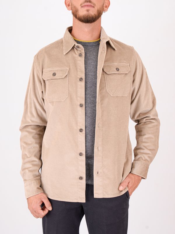 1. Overshirt uomo Paul&Shark in velluto a coste Beige PAUL & SHARK 14313179