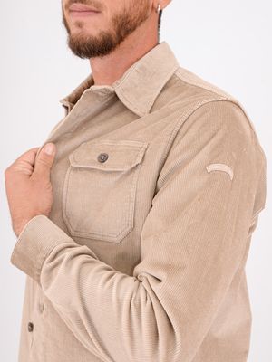 4. Overshirt uomo Paul&Shark in velluto a coste Beige PAUL & SHARK 14313179