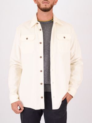 Paul&Shark men's corduroy overshirt Cream PAUL & SHARK