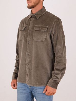 2. Overshirt uomo Paul&Shark in velluto a coste Verde PAUL & SHARK 14313179