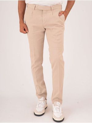 Men's Devorè trousers in fine Tencel and cotton Ice Devorè