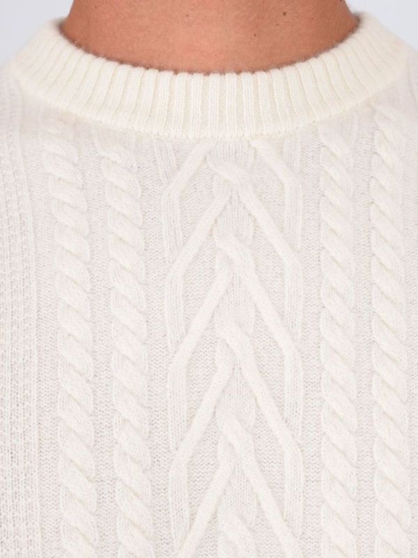 4. Maglione uomo Paolo Pecora Milano in lana motivo a trecce Panna Paolo Pecora Milano a044f004