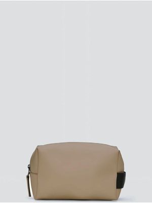 Rains Wash Bag Small in waterproof fabric Beige RAINS