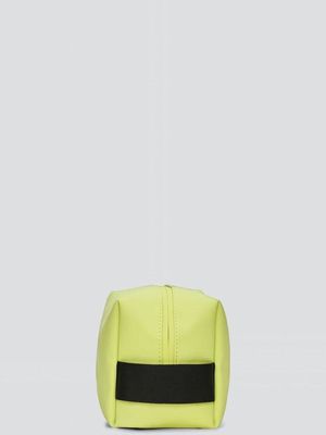 2. Trousse de toilette Rains Small en tissu imperméable Vert acide RAINS 15580