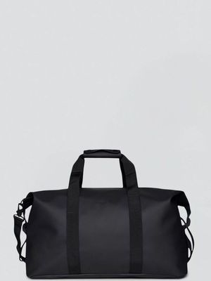 Rains Hilo Weekend Bag in Waterproof Fabric Black RAINS