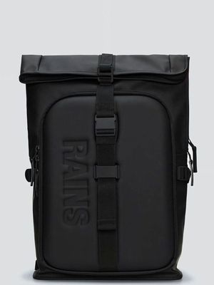 Rains Texel Molded Backpack in waterproof fabric Black RAINS