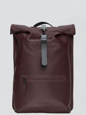 Rains Rolltop Rucksack in waterproof fabric Grape marc RAINS