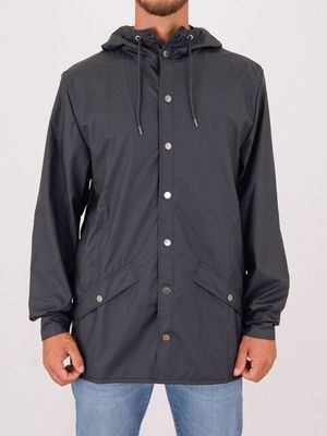 Giacca antipioggia Rains Jacket in tessuto tecnico PU Blue RAINS