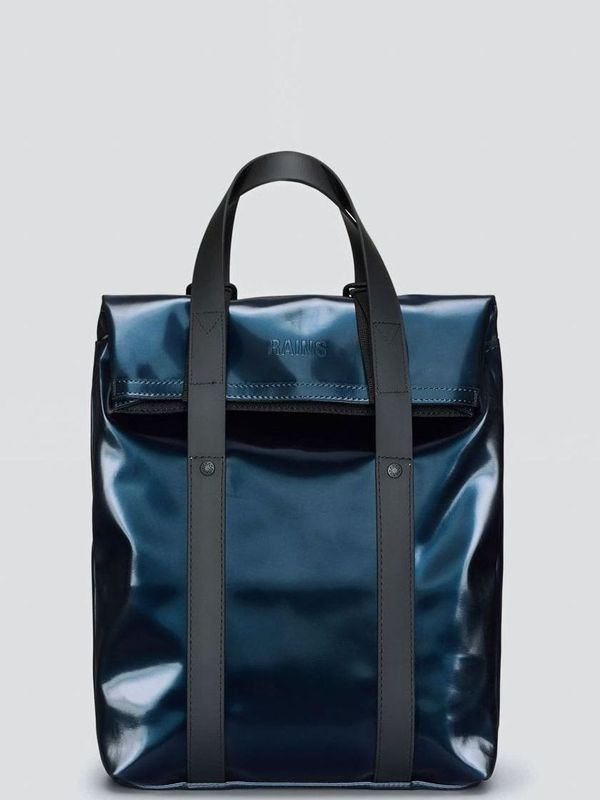 1. Sac à dos fourre-tout Rains 2 Way Mini en tissu imperméable Bleu RAINS 12780