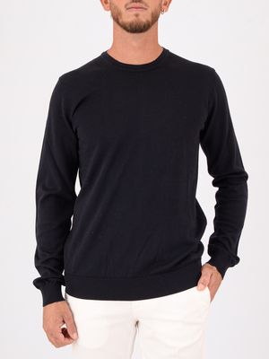 Hugo men's slim-fit sweater in virgin wool Blue Hugo