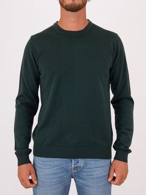 Hugo men's slim-fit sweater in virgin wool Green Hugo