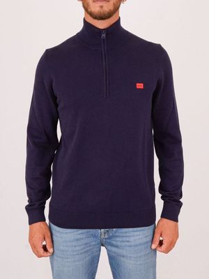 Pull en coton pour homme Hugo avec col zippé Alto Hugo