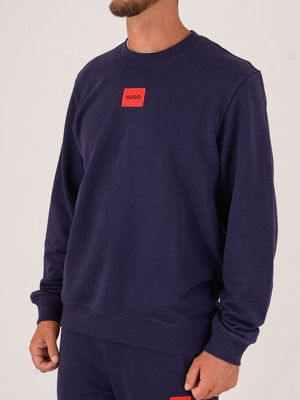 2. Felpa uomo Hugo in cotone French Terry Viola
