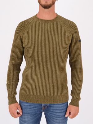 RRD Men's Velvet Rave Round Knit in English Rib Green RRD