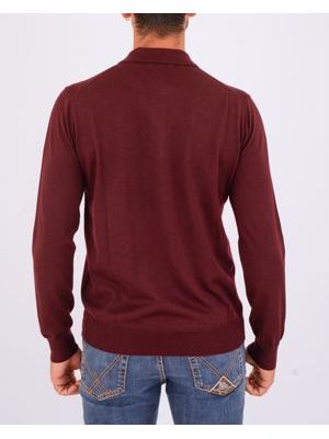 3. Paolo Pecora Milano Wool Blend Polo Shirt Bordeaux Paolo Pecora Milano a060f001