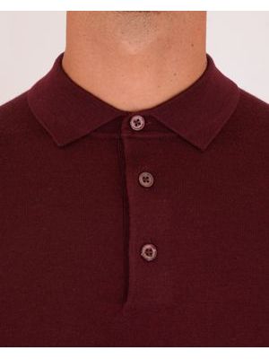 4. Paolo Pecora Milano Wool Blend Polo Shirt Bordeaux Paolo Pecora Milano a060f001