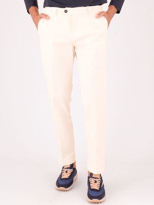 Pantalon chino conduit pour homme de Roy Roger Crème ROY ROGER'S