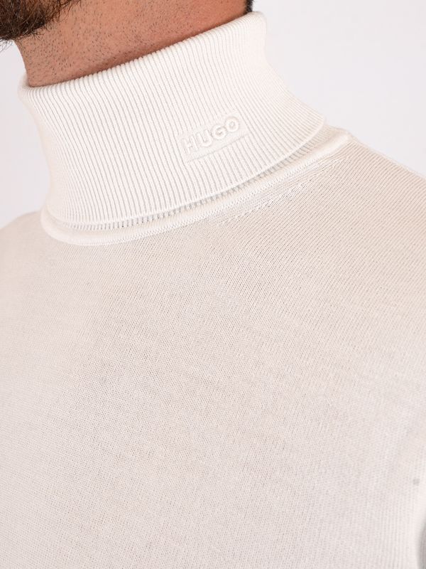 4. Hugo men's pure wool turtleneck sweater Ice Hugo 50474174