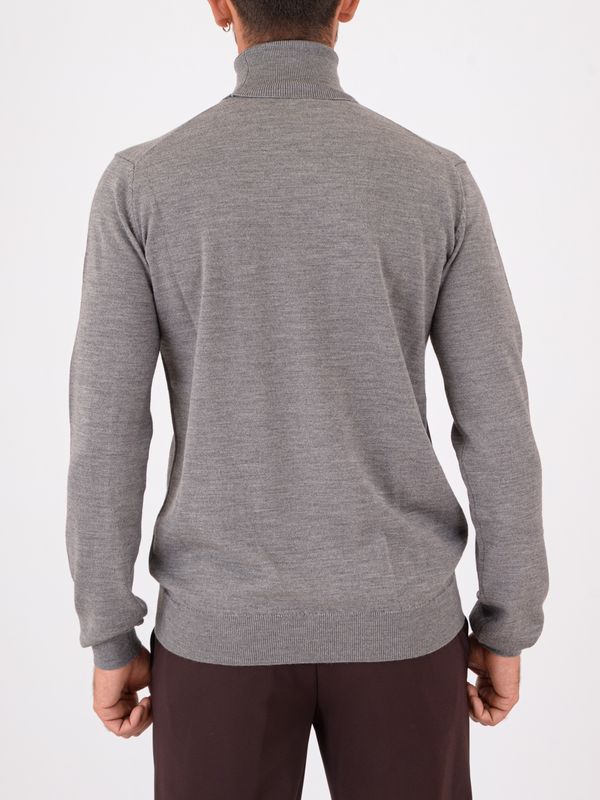 3. Hugo men's pure wool turtleneck sweater Grey Hugo 50474174