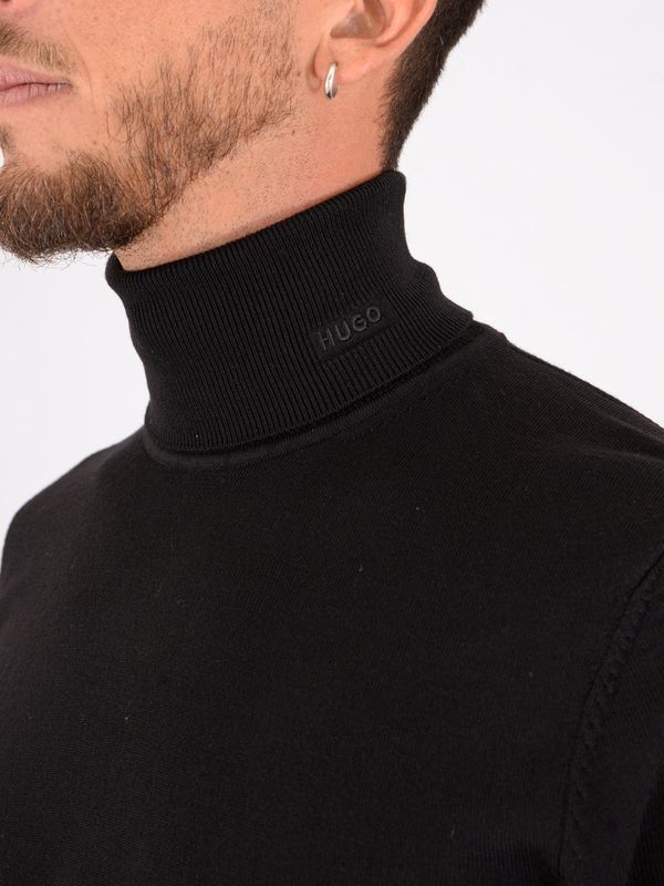 4. Hugo men's pure wool turtleneck sweater Black Hugo 50474174