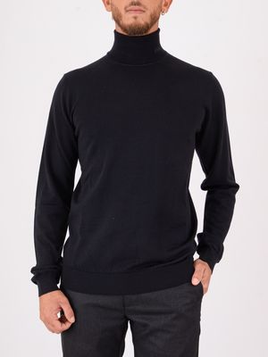 Pull col roulé en pure laine pour homme Hugo Bleu Hugo