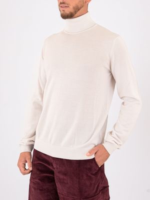 2. Hugo men's pure wool turtleneck sweater Ice